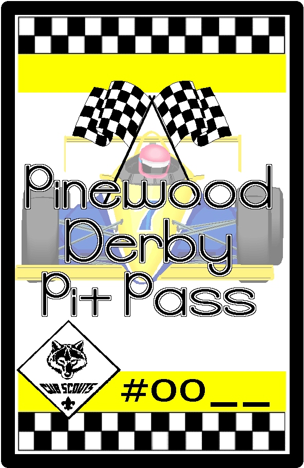 pit pass 4 x 6 sm