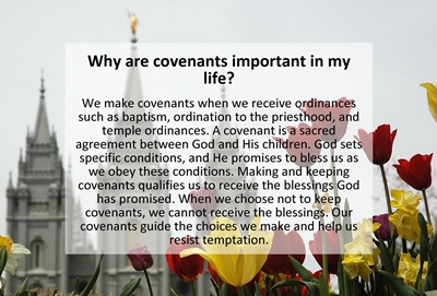 Why are covenants important in my life sm