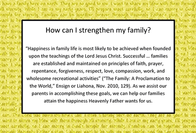 How can I strengthen my family sm