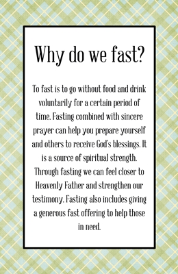 Why do we fast sm