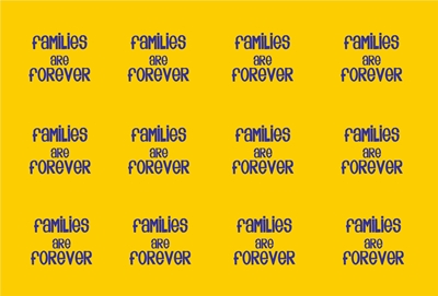 Families are Forever Bottle cap yellowblue preview