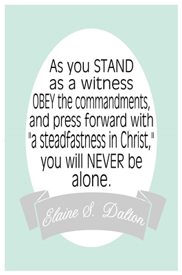 As you stand as a witness Elaine Dalton sm