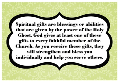 Spiritual gifts are blessings sm