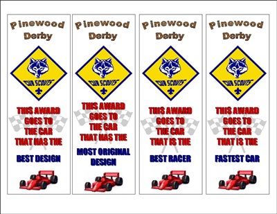 Pinewood Derby Awards4