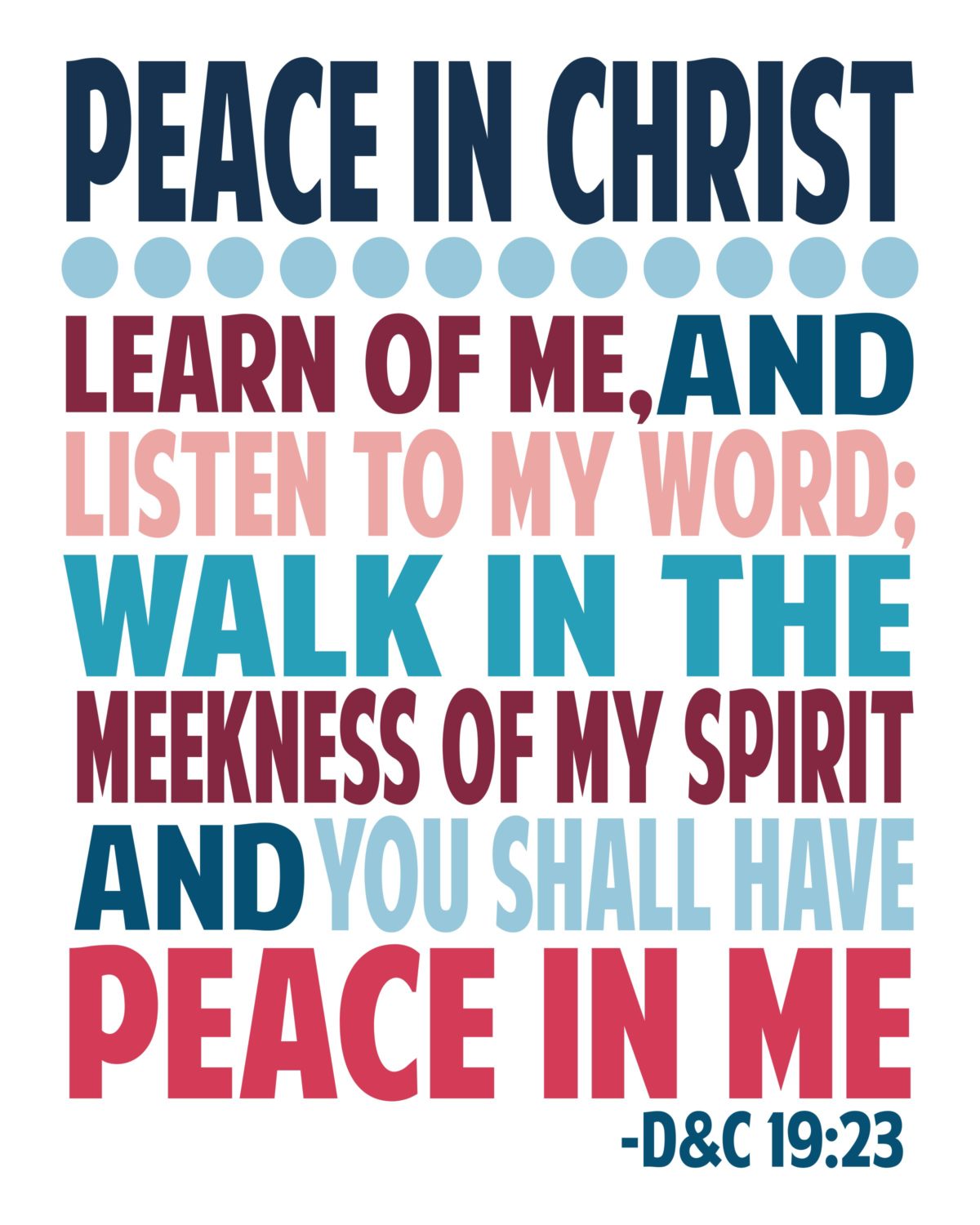 Peace in Christ Themed Posters – The Idea Door