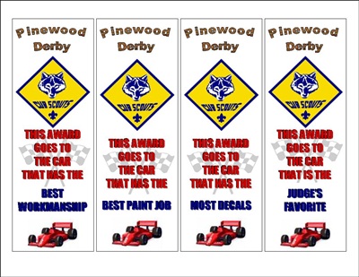 Pinewood Derby Awards4