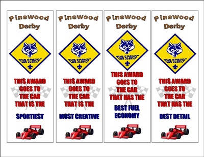 Pinewood Derby Awards4