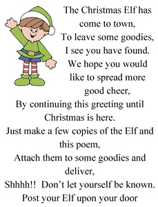 Christmas Elf Poem To Give With Treat