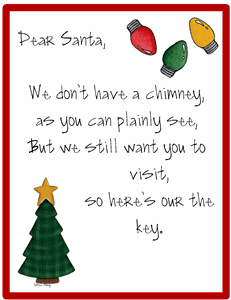 Santa's Magic Key (Make This If You Don't Have A Chimney) - Angie