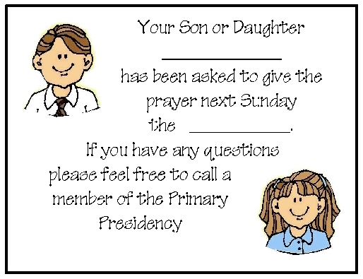 LDS Primary Assignments Sticker Pack