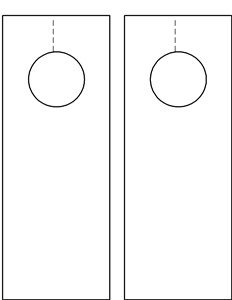 Door Hangers blank