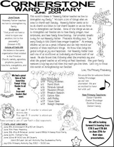 Sample Primary Newsletter