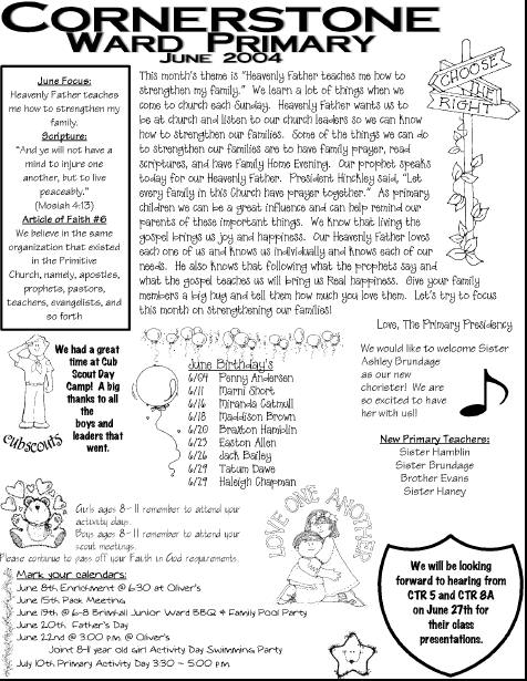 Sample Primary_Newslette