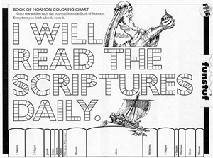 Book Of Mormon Reading Chart Bookmark