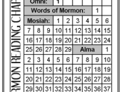 Book Of Mormon Reading Chart Bookmark