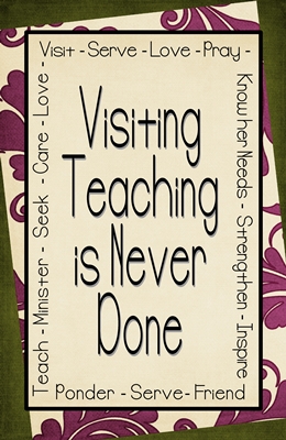 visiting teaching is never done 4 x 6 2 sm