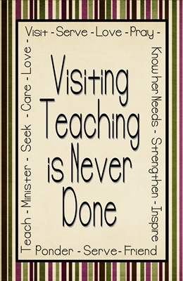 visiting teaching is never done 4 x 6 3 sm