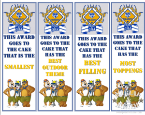 Cub Scout Cake Awards