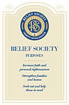 New Relief Society bookmark and poster