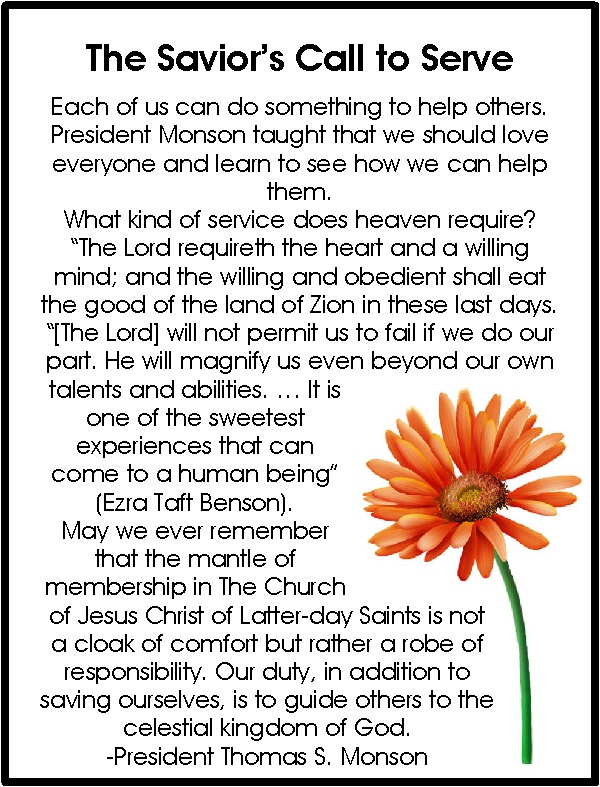 Aug 2012 HT The Saviors Call to Serve PDF