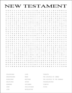 NEW TESTAMENT Word Search