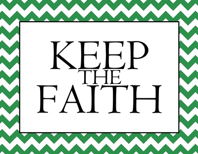 Keep the Faith green sm