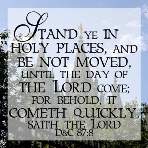 Stand Ye in Holy Places 12 x 12 Printables