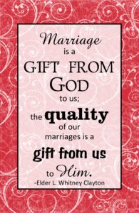 Marriage is a gift from God to us…quote