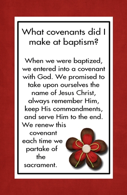 What covenants did I make at baptism sm