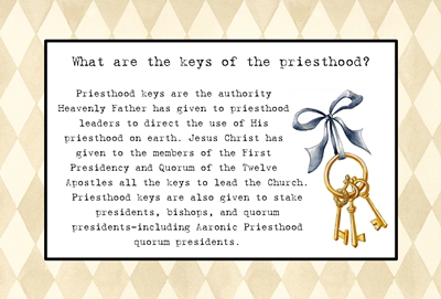 What are the keys of the priesthood sm