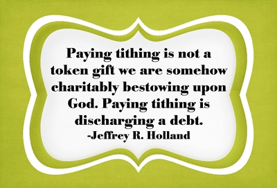 Why do we pay tithing 2 sm