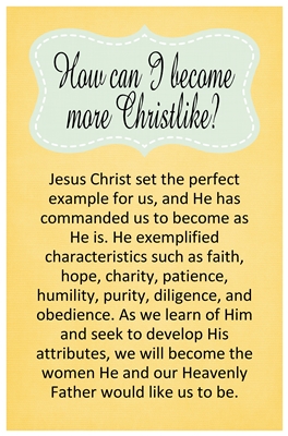 How can I become more Christlike sm