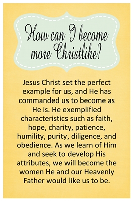 How can I become more Christlike sm