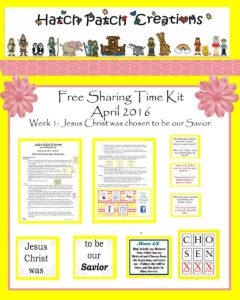 April 2016 Sharing Time Ideas