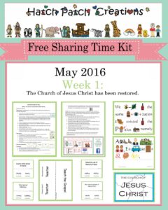 May 2016 Sharing Time Ideas
