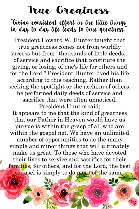 Howard W Hunter - Chapter 11 True Greatness