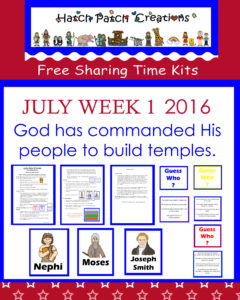 July 2016  Sharing Time  Ideas
