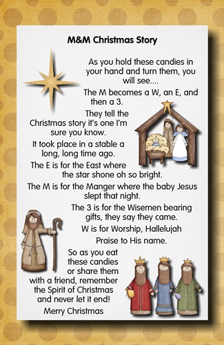 M&Ms Christmas Prayer