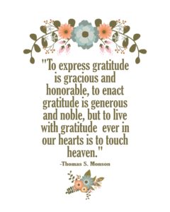 To express gratitude is gracious and honorable… quote
