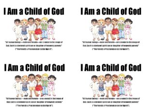 Scripture Cards I Am A Child Of God