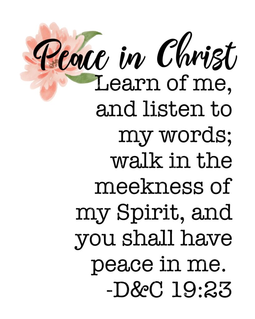 Peace in Christ Themed Posters – The Idea Door