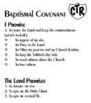 Baptism Covenants and Sacrament Card
