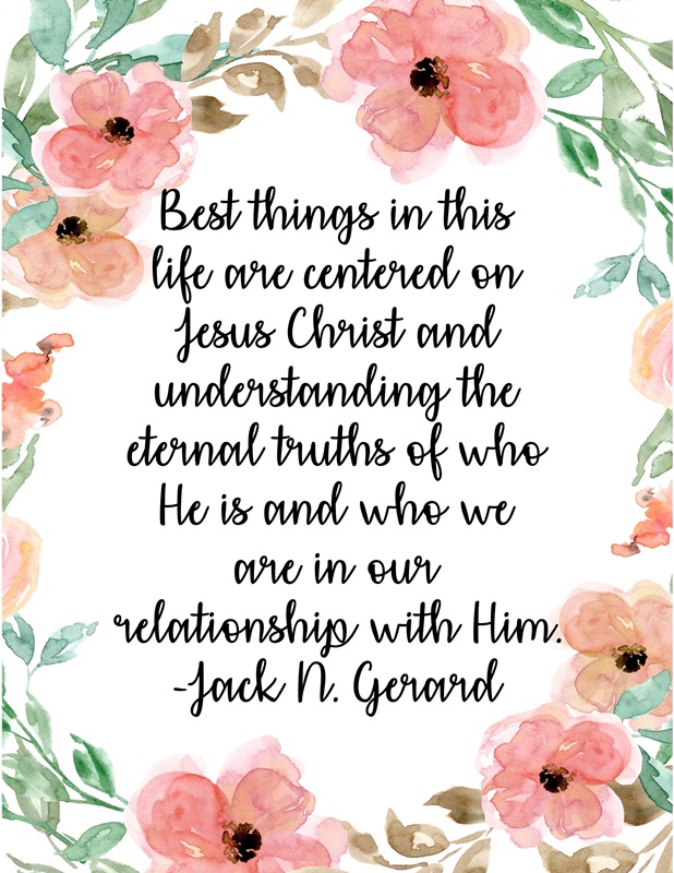 Best things in this life are centered on Jesus Christ….. quote by Jack ...